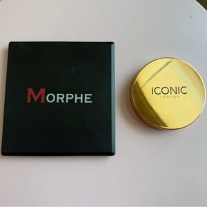 ICONIC London Ultimate Bronzing Powder & Morphe Blushed Blush 9b Palette Set